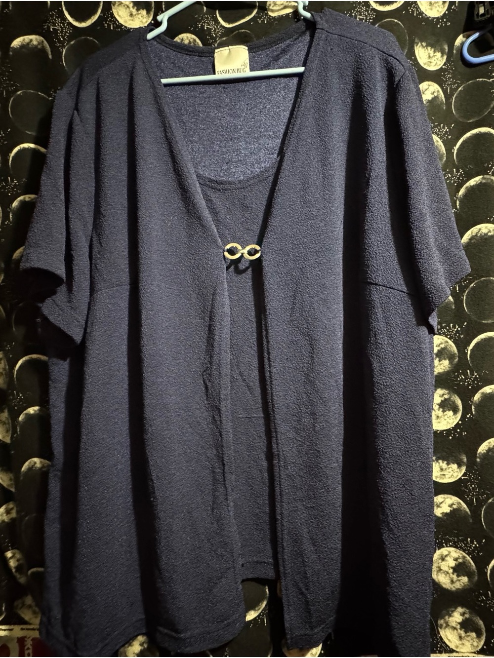 Fashion Bug Women's Navy Short Sleeve Top